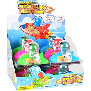 Koko's Pull Back Spaceship Lollipop 0.5oz - Sweets and Geeks