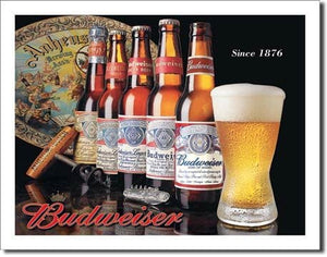 BUD - History of Bud Tin Sign - Sweets and Geeks
