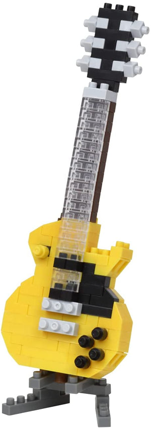 Kawada Nanoblock: Yellow Electric Guitar - Sweets and Geeks