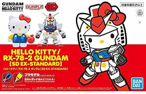 Bandai SD Gundam Ex-Standard Hello Kitty/RX-78-2 Gundam Non Scale Kit - Sweets and Geeks