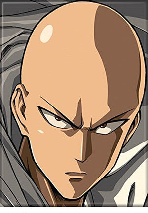 One Punch Man Saitama Serious Face Magnet - Sweets and Geeks