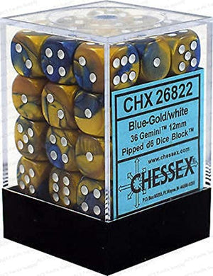 Chessex Gemini 12mm D6 Dice Block (36 Dice) - Sweets and Geeks