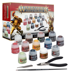 Warhammer Age of Sigmar: Paint + Tools Set - Sweets and Geeks