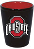 Ohio State Buckeyes 2oz. Matte Black/Inner Color Shot Glass - Sweets and Geeks