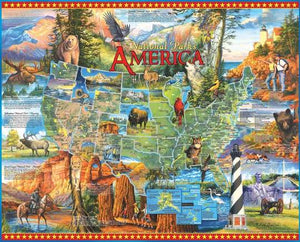 National Parks - 1000 Piece Jigsaw Puzzle - Sweets and Geeks