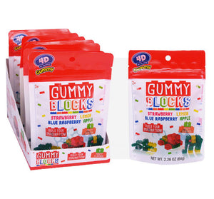 4D Gummy Blocks 2.26oz - Sweets and Geeks