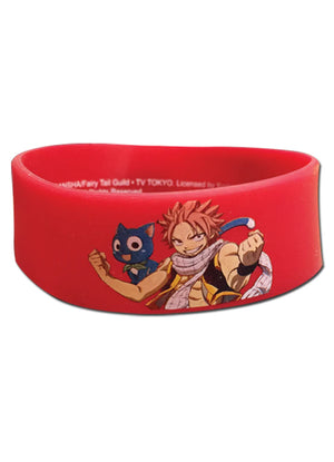 Fairy Tail - Happy With Natsu Dragneel PVC Wristband - Sweets and Geeks