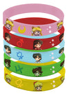 Sailor Moon - SD Inner Senshi 5 Pack PVC Wristband - Sweets and Geeks
