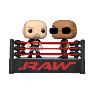Funko POP Moment: WWE - The Rock vs Stone Cold in Wrestling Ring (Preorder) - Sweets and Geeks