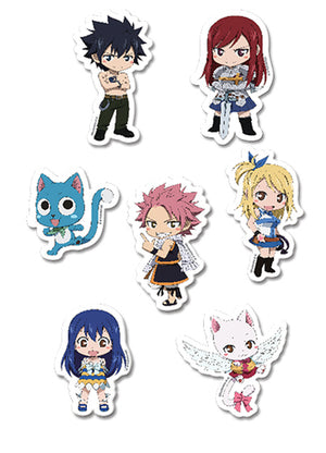 Fairy Tail - Puffy SD Characters Sticker Set - Sweets and Geeks