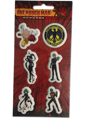 One Punch Man - Group Puffy Sticker Set 3.5"x7.25" - Sweets and Geeks