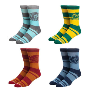 Avatar: The Last Airbender Four Nations Ankle Socks 4 Pack - Sweets and Geeks