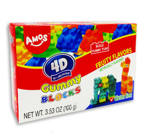 4D Gummy Blocks 3.53oz Box - Sweets and Geeks