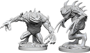 Dungeons & Dragons Nolzur`s Marvelous Unpainted Miniatures: W5 Grey Slaad & Death Slaad - Sweets and Geeks