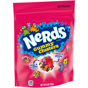 NERDS CLUSTERS 8 OZ POUCH - Sweets and Geeks