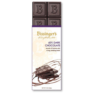 Bissinger's 60% Dark Chocolate Bar 3oz - Sweets and Geeks