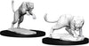 Dungeons & Dragons Nolzur`s Marvelous Unpainted Miniatures: W6 Panther & Leopard - Sweets and Geeks