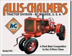 Allis Chalmers - Model U Tin Sign - Sweets and Geeks