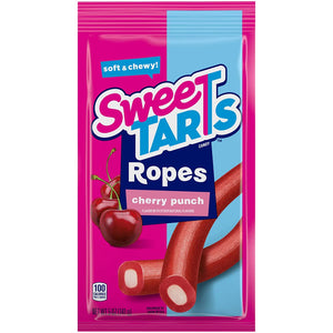 SWEETARTS CHEWY ROPES CHERRY PUNCH 5 OZ PEG BAG - Sweets and Geeks