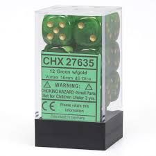 Vortex 16mm Dice Block (12 Dice) - Sweets and Geeks