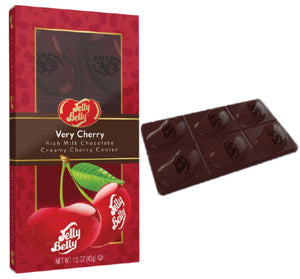 Jelly Belly Very Cherry Filled Chocolate Bar 1.75oz - Sweets and Geeks