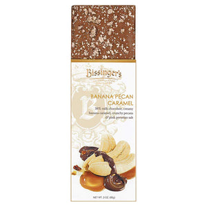 Bissinger's Milk Banana Pecan Caramel Chocolate Bar 3oz - Sweets and Geeks