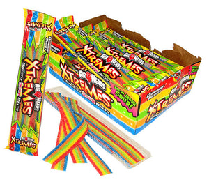 AIRHEADS XTREMES SOUR BELTS  RAINBOW BERRY - Sweets and Geeks