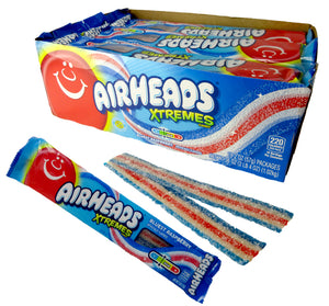 AIRHEADS XTREMES SOUR BELTS- BLUEST BERRY - Sweets and Geeks