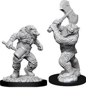 Dungeons & Dragons Nolzur`s Marvelous Unpainted Miniatures: W9 Wereboar & Werebear - Sweets and Geeks