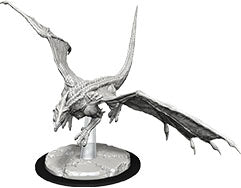 Dungeons & Dragons Nolzur`s Marvelous Unpainted Miniatures: W9 Young White Dragon - Sweets and Geeks