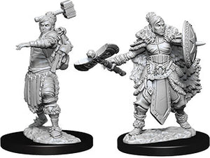 Dungeons & Dragons Nolzur`s Marvelous Unpainted Miniatures: W9 Female Half-Orc Barbarian - Sweets and Geeks