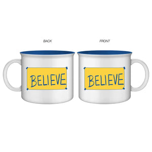 Ted Lasso Believe 20oz. Ceramic Camper Mug - Sweets and Geeks