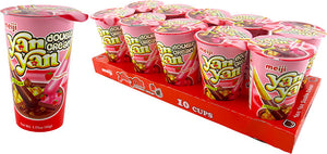 Yan Yan Chocolate & Strawberry Cracker Stick with Dip 2 OZ- Pocky - Sweets and Geeks