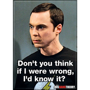 Big Bang Theory Sheldon Wrong Magnet - Sweets and Geeks