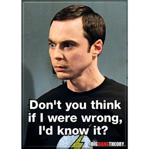 Big Bang Theory Sheldon Wrong Magnet - Sweets and Geeks