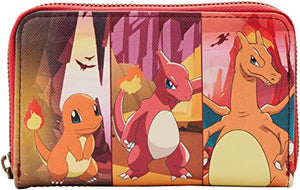 Pokemon Chamander Evolution Line Zip Around Wallet - Sweets and Geeks