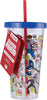 Super Mario Plastic Cup and Straw Set - Sweets and Geeks