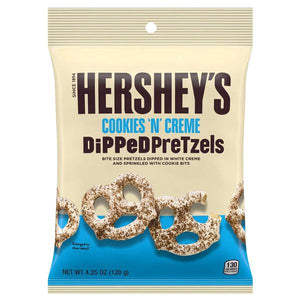 Hershey's Cookies 'N' Creme Dipped Pretzels - Sweets and Geeks