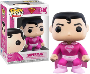 Funko POP Breast Cancer Awareness Superman #349 - Sweets and Geeks