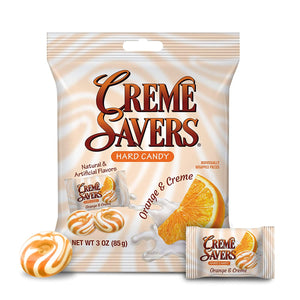 Creme Savers Orange & Creme 3oz Peg Bag - Sweets and Geeks