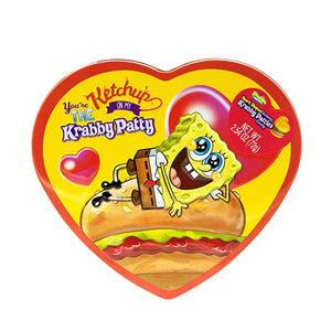 Krabby Patty Heart Tins 2.5oz - Sweets and Geeks