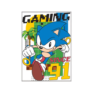 Sonic Gaming Since 91' Magnet - Sweets and Geeks