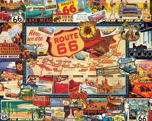 Route 66 (747PZ) - 1000 Piece Jigsaw Puzzle - Sweets and Geeks