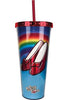 Wizard of Oz Ruby Slippers Foil Cup with Straw - Sweets and Geeks