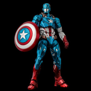Marvel Fighting Armor Captain America Figure - Sweets and Geeks