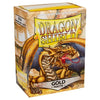 Dragon Shield Matte Sleeves 100ct - Gold - Sweets and Geeks
