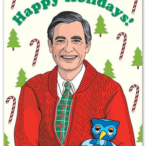 Mr. Rogers Holiday Greeting Card - Sweets and Geeks