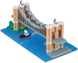 Kawada Schylling Nanoblock "World Famous Buildings" Sights to See Collection Brooklyn Bridge - Sweets and Geeks