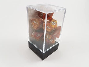 Glitter Polyhedral Dice Block (7 Dice) - Sweets and Geeks