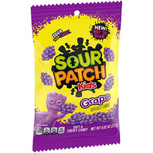 Sour Patch Kids Grape Peg Bag 8.02oz - Sweets and Geeks